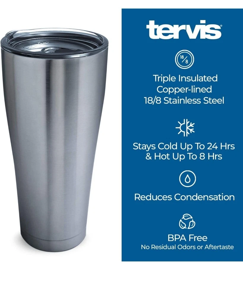 Tervis Disney Mickey Mouse Silver 30 oz Tumbler W/ Lid , cold and hot stainless. - Image 3 of 4