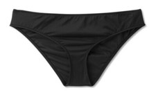    Shade  Shore Women's Medium Coverage Hipster Bikini Bottom Large 12-14 Black