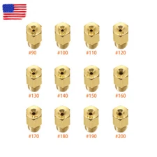 12Pcs Carburetor Main Jets for Mikuni VM TM Carb #90 - #200 Power Jet Motorcycle