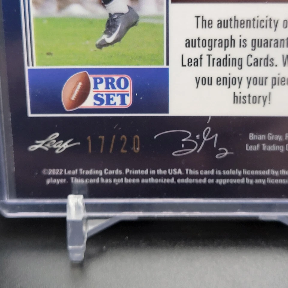 2022 Pro Set Metal DAVID BELL #PA-DB1 BLUE MOJO XRC Rookie Auto SSP #/20 Browns - Image 4 of 4