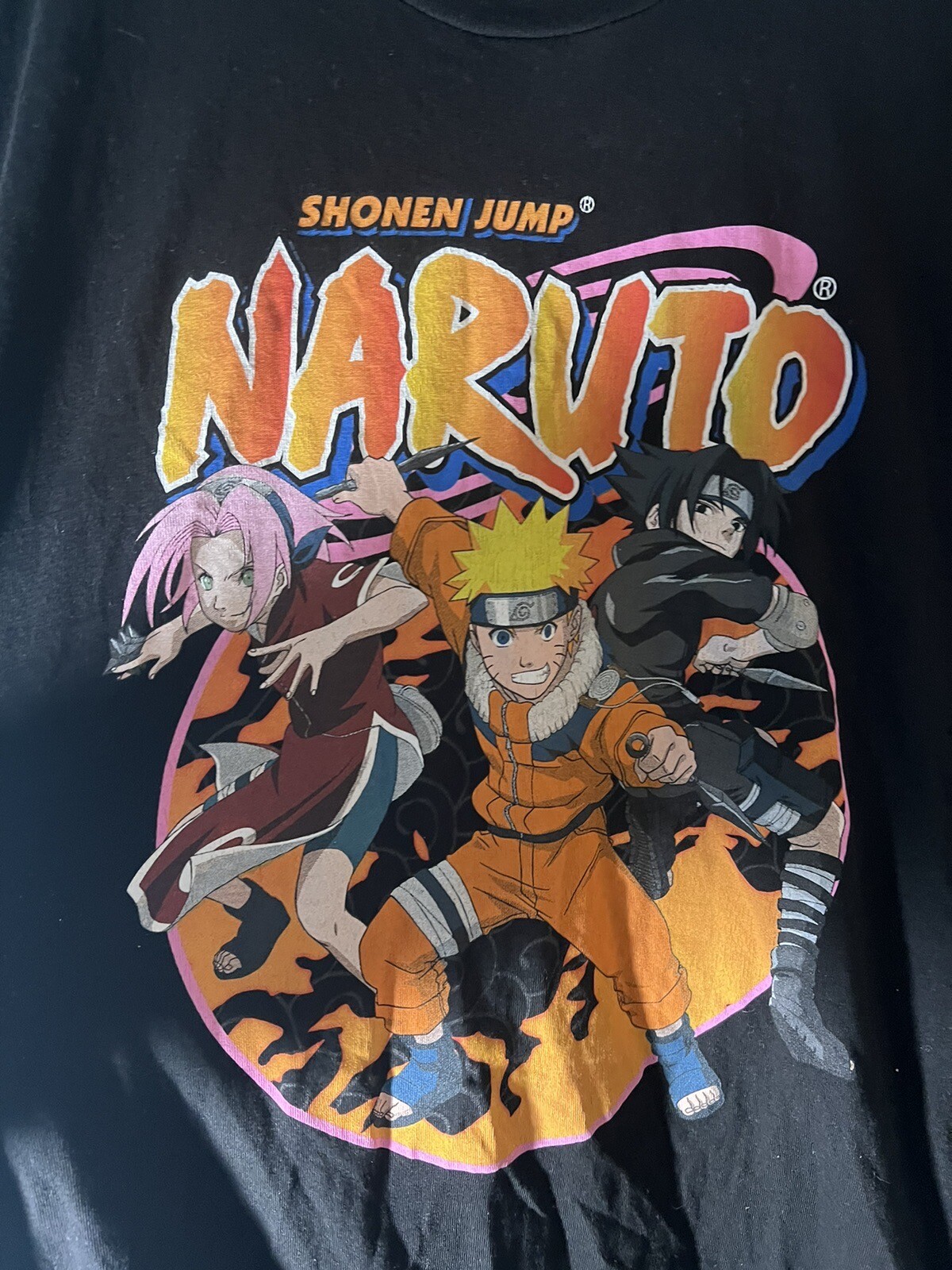 Naruto Sasuke Naru Shonen Jump Classic Graphic T-shirt Small