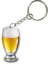 Keychain Car Motorcycle Glass Pint Beer Bar Pub Drink