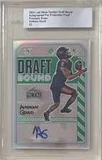 1/1 ANTHONY GOULD AUTOGRAPH 2024 LEAF METAL DRAFT BOUND PRE-PRODUCTION PROOF