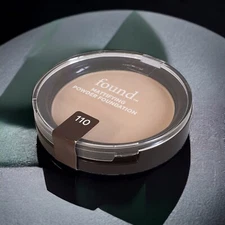 FOUND Beauty Natural Mineral Mattifying Powder Foundation ~110 PORCELAIN~ Sealed