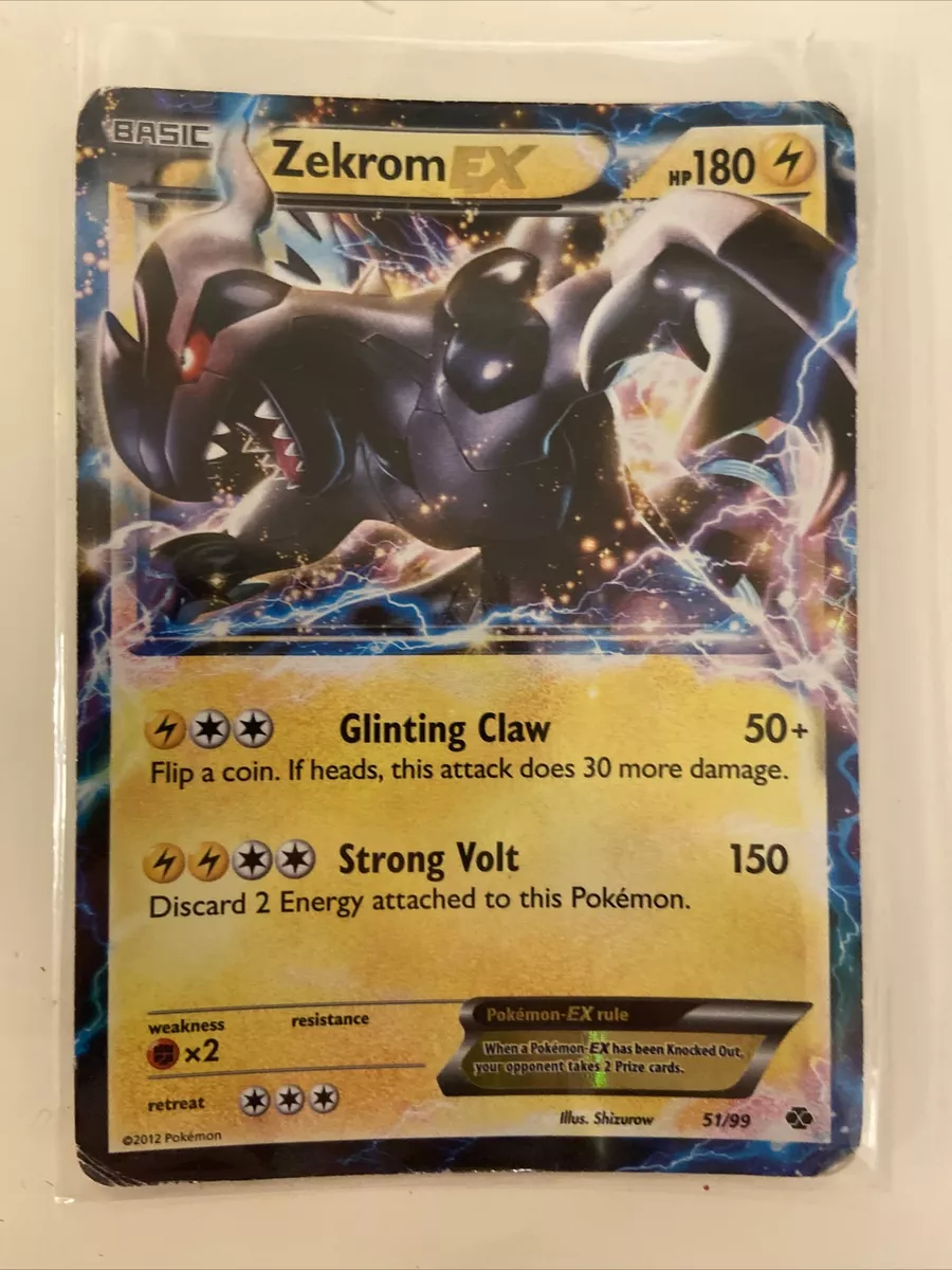 Pokémon TCG Zekrom EX Next Destinies 51/99 ULTRA RARE heavily