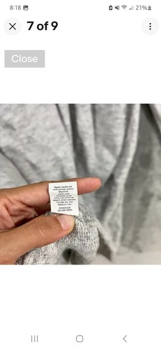 Cardigan lungo aperto davanti grigio World Market spolverino taglia unica maglia maglione longline - Foto 7 di 7