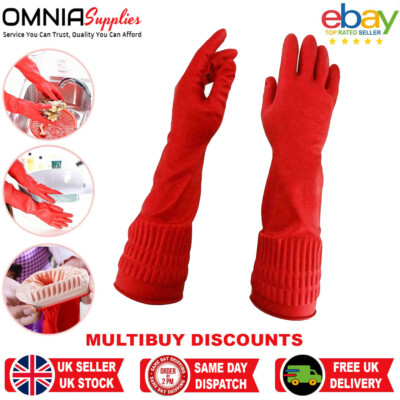 Waterdichte Huishoudelijke Rubber/Latex Clean Room Afwassen Keuken Lange Mouw Ha - Foto 5