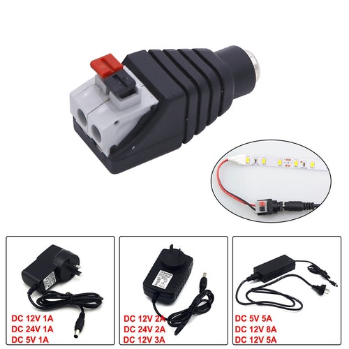 5V 12V AC/DC 2A 1/3/5/8A LED Power Supply Adapter Transformer For Strip ...