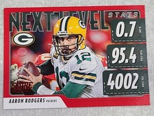 2020 Panini Score Football Aaron Rodgers Next Level Stats Red #NLS-AR