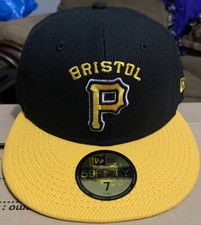 Bristol Pirates New Era 5950 On Field BP Cap Hat NWT Size 7 Pittsburgh