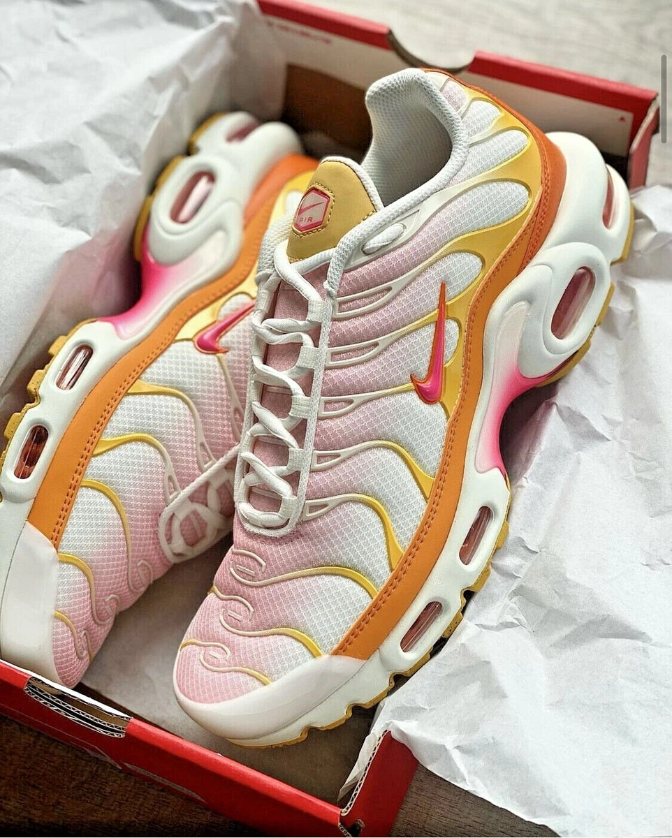 Nike air max plus orange and yellow hotsell