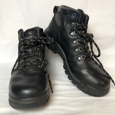 CAT Work Safety Boots Mens Sz 7 Steel Toe Waterproof Black Leather Lug Soles Cat Footwear Mens Outline Steel Toe Work Boot - Walmart.com main image 3