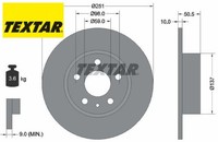 2X Bremsscheibe Textar 92046903 2 Bremsscheiben Hinterachse Hinten