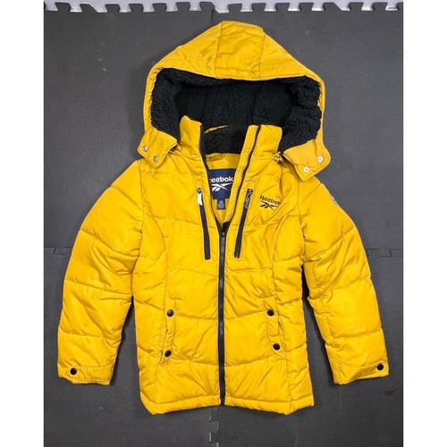 Yellow Reebok Pyffer Reebok Boys Puffer Jacket Hooded Winter Coat Outerwear Yellow L (14/16 ...