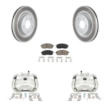 Front Brake Rotors Pads Calipers Kit for Nissan Juke Sentra 2011-2019 oe9I