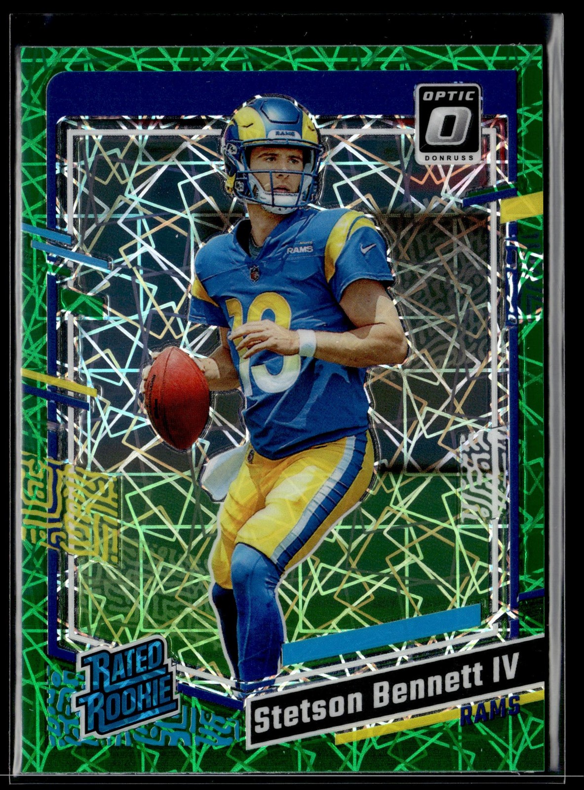 2023 Donruss Optic #267 Stetson Bennett Green Velocity Rated Rookie RC