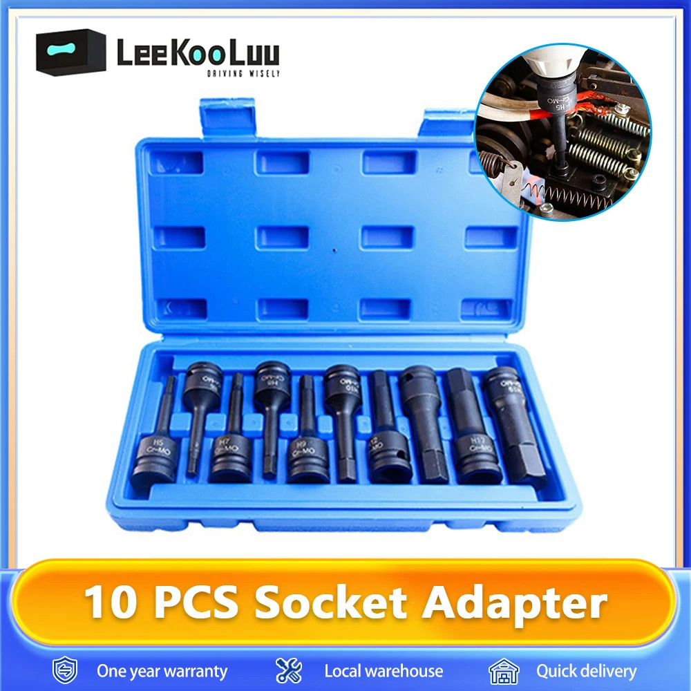 Douilles impact Torx 1/2 LeeKooLuu pour clés à choc pneumatiques et boulons grippés
