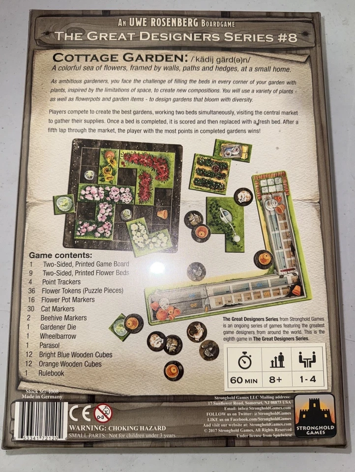 Cottage Garden Board Game - UWE ROSENBERG Stronghold Games New Sealed - Image 2 of 2