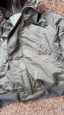 Vintage N2B Jacket Mens Large Snorkel Bomber USAF Alpha Industries