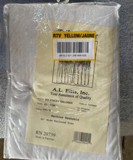 Ellis Curtain Stacey White Solid 56 in. W x 45 in. L Tailored Tier Curtain Pair