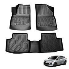Car Floor Mats For 2016-2019 Chevrolet Cruze Tpe Liners 1st 2nd Row All-weather