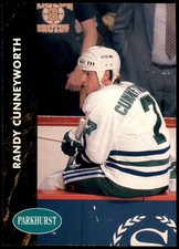 Randy Cunneyworth Hartford Whalers 1992 Parkhurst Pro Set NHL Hockey Card #284