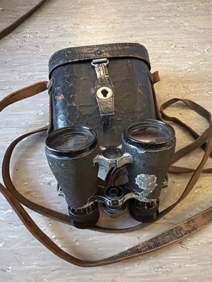 Antikes E. Leitz Wetzlar Fernglas   1.  Weltkrieg   mit originalem Lederköcher