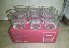 24 Bicchieri Di Vetro Pubblicitari Campari Tumbler X Cocktail Negroni Americano