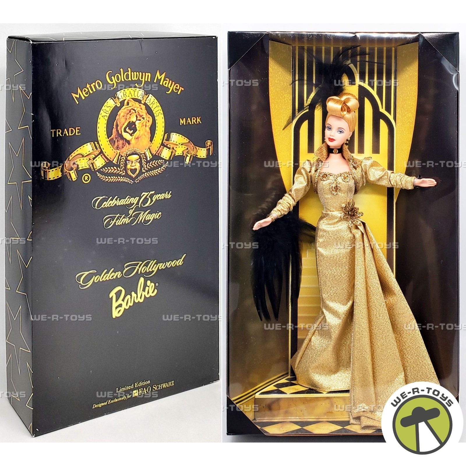 FAO Schwarz Limited Edition MGM Golden Hollywood Barbie Doll 1998 Mattel 22832