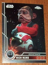 Topps Chrome Star Wars Nien Nunb Card-80