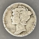 1917 S Mercury Silver Dime 90% Silver - US Collectible Coin