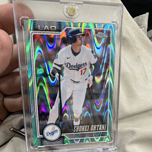 Topps 2024 Chrome Shohei Ohtani Aqua Lava Refractor /199 #1 Dodgers