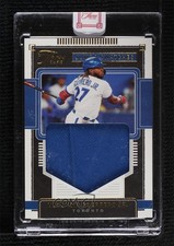 2022 Panini Three and Two Jumbo Swatches Gold 34/35 Vladimir Guerrero Jr 07mp