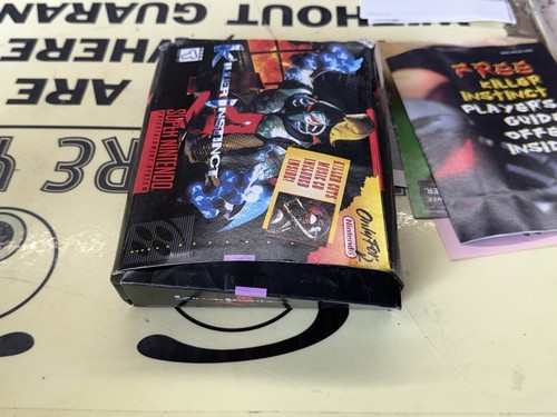Killer Instinct Super Nintendo SNES CIB complete Box Manual Inserts Box Damaged - Picture 15 of 18
