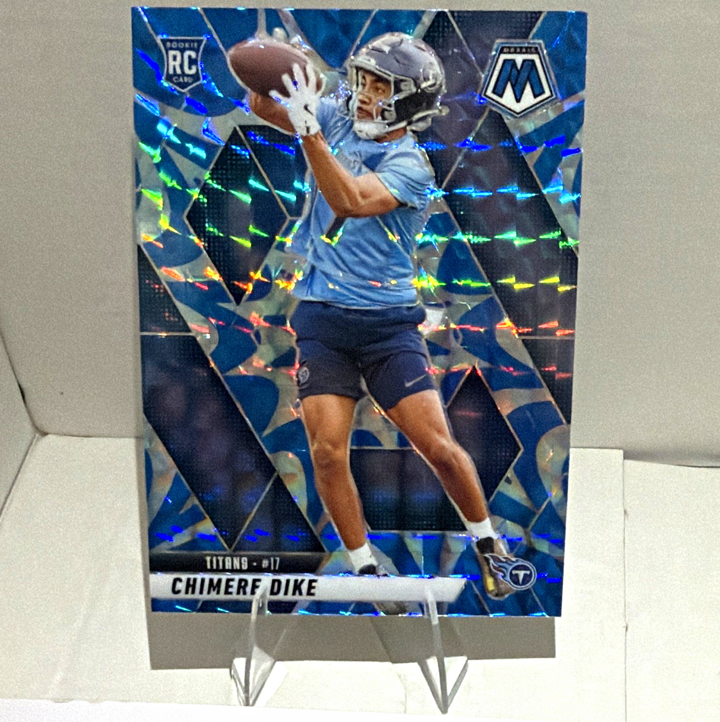 Chimere Dike [Reactive Blue] 2025 Panini Mosaic Rookie Card #356