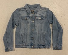 13/15 Youth XL Levi's Trucker Jacket Blue Denim 100 Cotton Button Up Classic