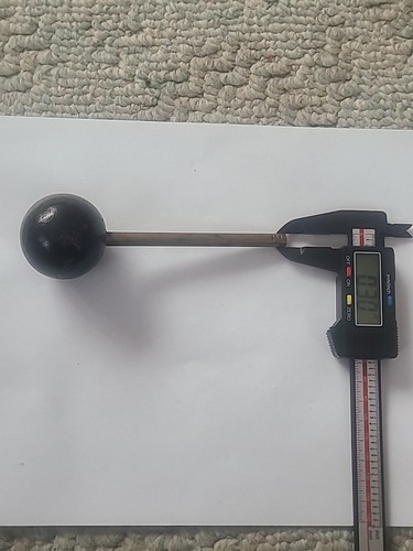 Vintage Muzzleloader Ball Starter Bullet Starter Hardwood & Brass Small Diameter