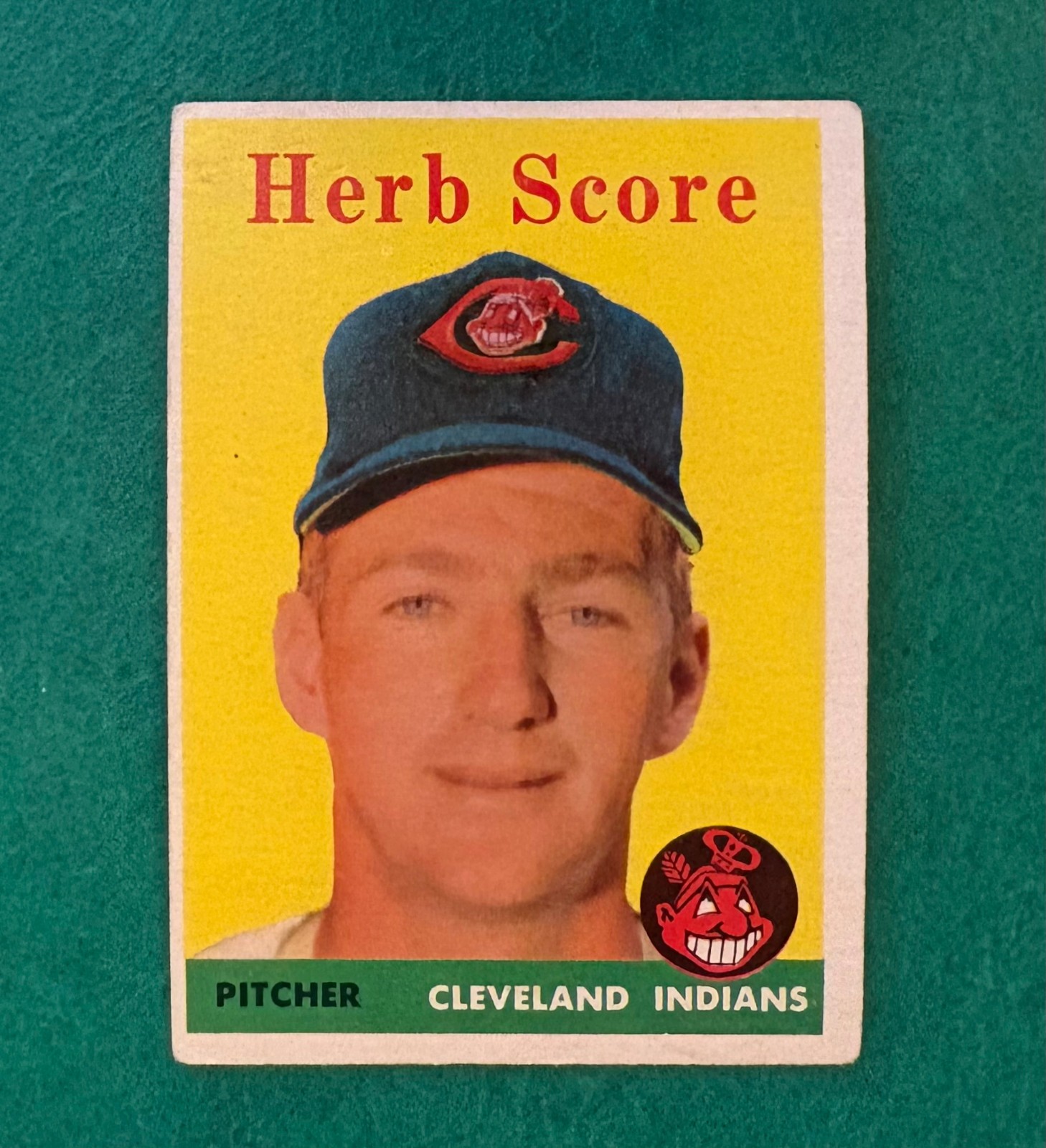 1958 Topps - Herb Score - #352 - Cleveland Indians - VG
