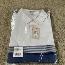 Peter Millar Polo Shirt Mens XL Summer Comfort Golf Stripe Performance