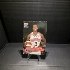 Fleer Ultra 1996-97 Allen Iverson Rookie Philadelphia 76ers Card #82. rookie card picture