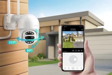 Wireless Security Camera Motion Detection Auto Tracking Hd1080p Tile Full Color