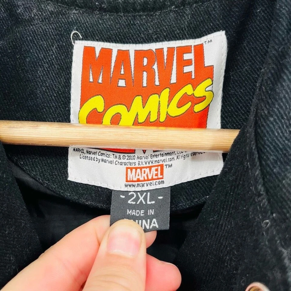 Chaqueta Marvel Comics Estampado Thor Manga Larga Negra Jóvenes Niños Talla 2XL Foto 3 de 4