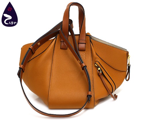 Tenmaya  Condition LOEWE (Loewe) Calf Hammock Bag Small 2WAY Bag Handbag Should