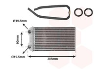 VAN Wezel WäRmetauscher Innenraumheizung *** IR Plus *** 43006439 FüR Renault 2