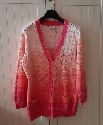 Gina Benotti Gr. 44/46 NEU Strickjacke in Orange/Koralle Sommerjacke