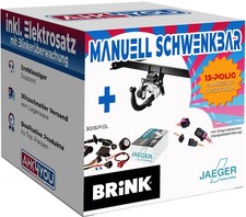 BRINK AHK für VW Golf VII Fließheck 12-14 schwenkbar + 13-pol JAEGER ES SPEZ