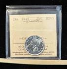 1949  ICCS Graded Canadian, ¢25 Cent, **MS-63** # XPO 317