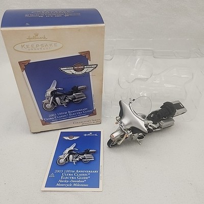Hallmark Ornament Harley Davidson 100TH Anniv 2003 Ultra Classic Electra Glide