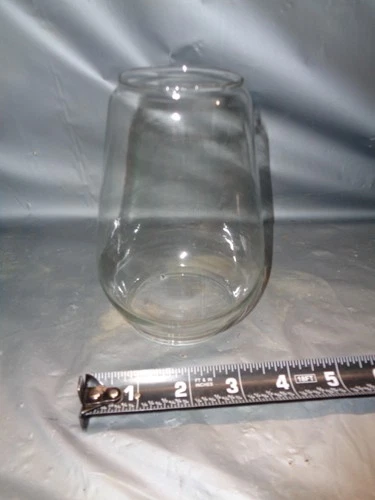 Kerosene Gas Lantern Glass Globe - 5½" High - Diameter 2¾" Bottom & 2¼" Top