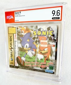 Sealed New SONIC R SEGA SATURN 1997  Japan Racing WATA PSA 9.6 A+ Graded MINT! 